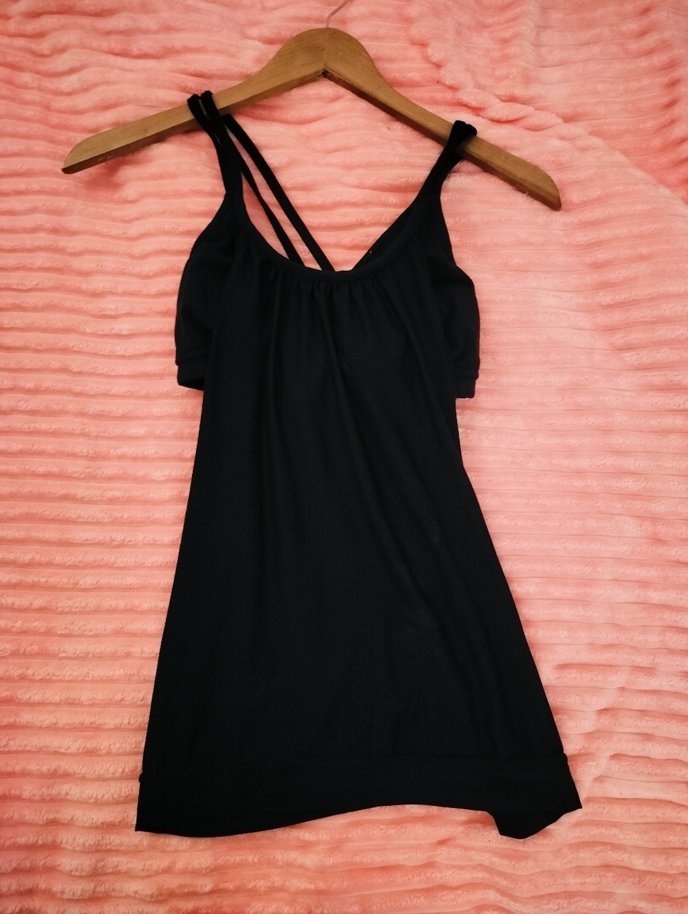 Athleta Black Sports Bra Strappy Tank - XS